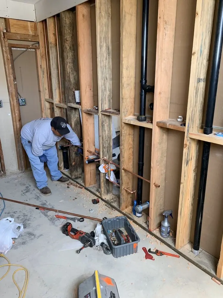 Commercial rough-in plumbing for Gas Line Repair in Marion
